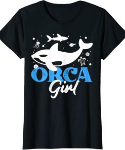 Funny Orca Lover Graphic for Women Girls Kids Whale T-Shirt